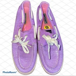 Purple Sperry’s with Sequins